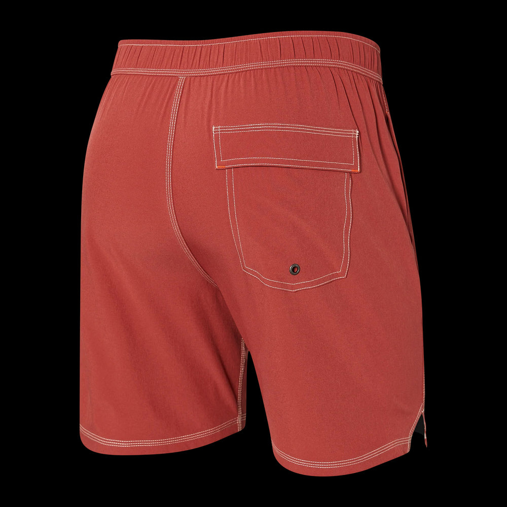 SAXX OH BUOY SWIM SHORTS- DESERT RED