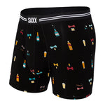 SAXX VIBE BOXER BRIEF- BLACK BOWTIES N BOOZE