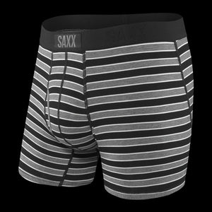 SAXX ULTRA BOXER BRIEF- BLACK CREW STRIPE
