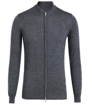 LIAM DANIEL SWEATER WITTH ZIP CLOSURE- GREY