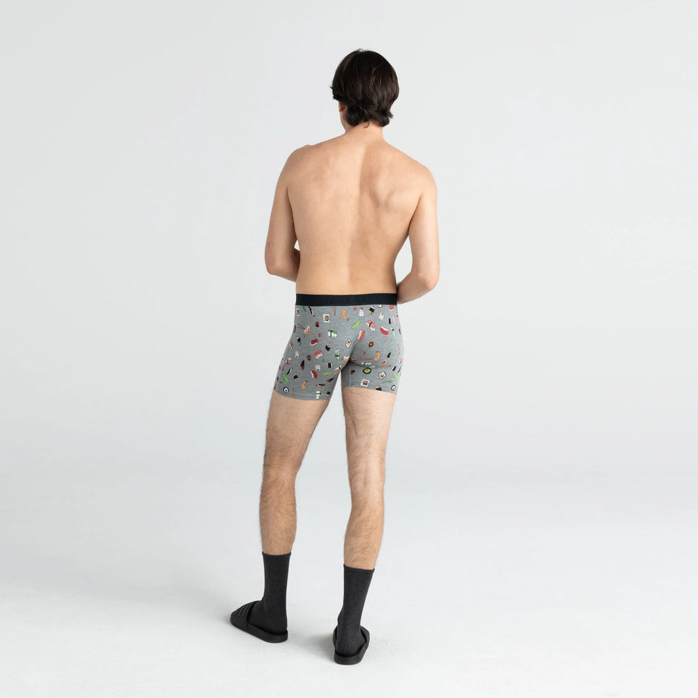 SAXX VIBE BOXER BRIEF-GREY SUSHI DOOBIE DOO