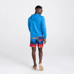 SAXX DROPTEMP&trade; COOLING HOODIE- RACER BLUE HEATHER