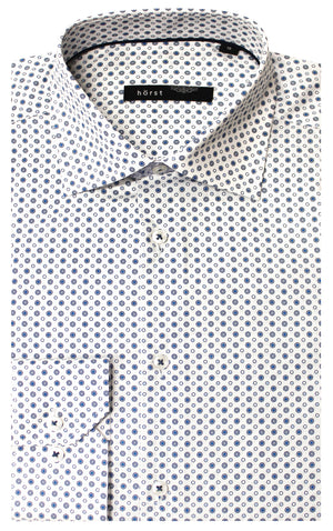 HORST LONG SLEEVE SHIRT- WHITE