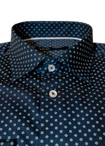 HORST LONG SLEEVE SHIRT- NAVY