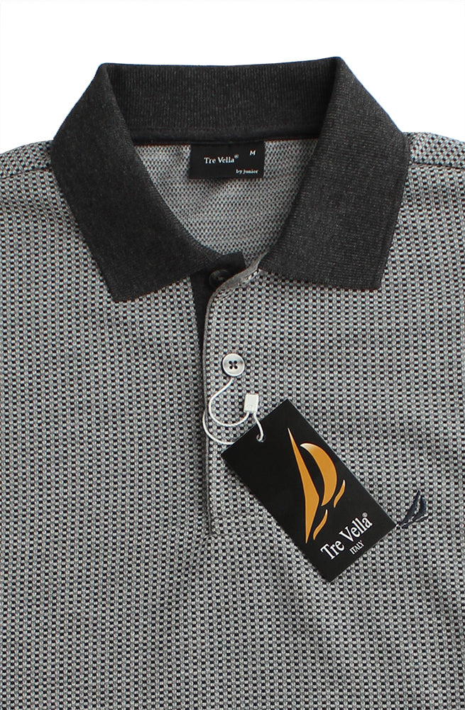 TRE VELLA LONG SLEEVE POLO SHIRT