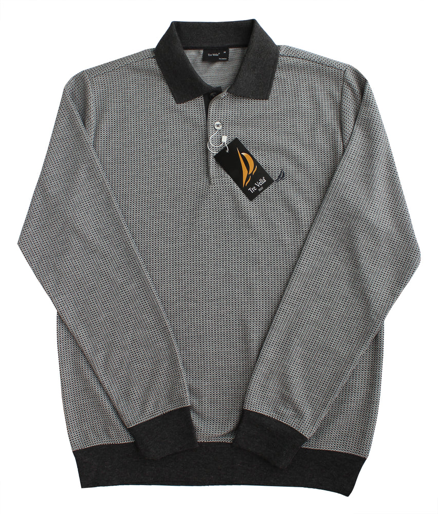 TRE VELLA LONG SLEEVE POLO SHIRT