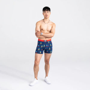 SAXX ULTRA BOXER BRIEF- PINEAPPLE FLIP NAVY