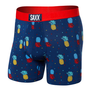 SAXX ULTRA BOXER BRIEF- PINEAPPLE FLIP NAVY